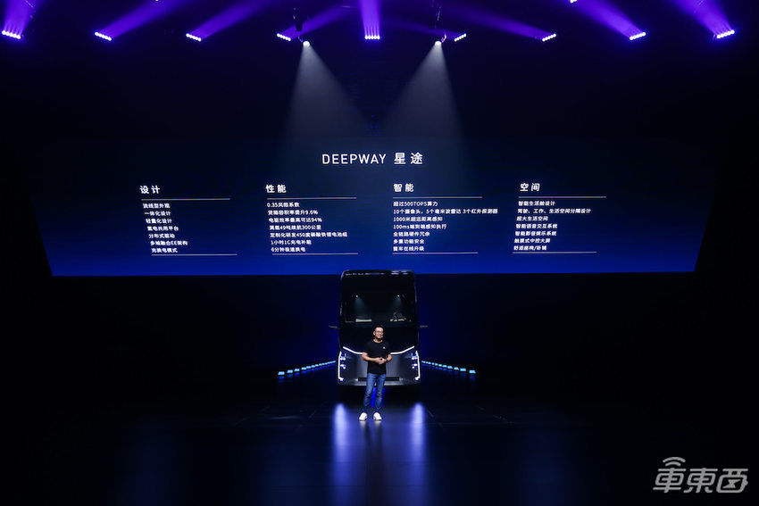 今晚，百度下场打造的首款智能重卡亮相！