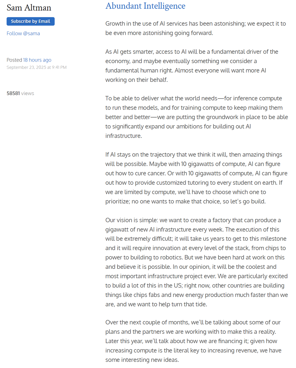 阿尔特曼放大招!联合甲骨文、软银建5个数据中心,明年年底造成“星际之门”