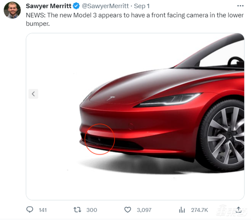 实拍特斯拉新款Model 3:升级20余处,还能成神车吗?