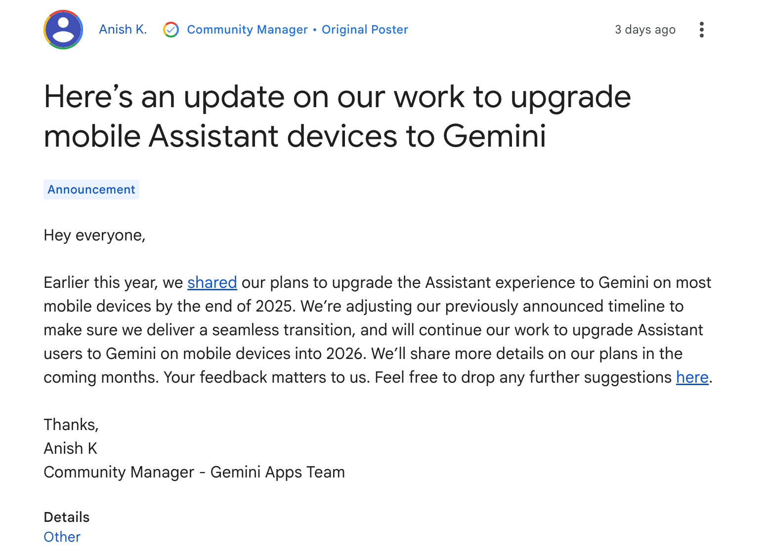 谷歌憋大招?Gemini取代谷歌Assistant计划延期,明年持续升级