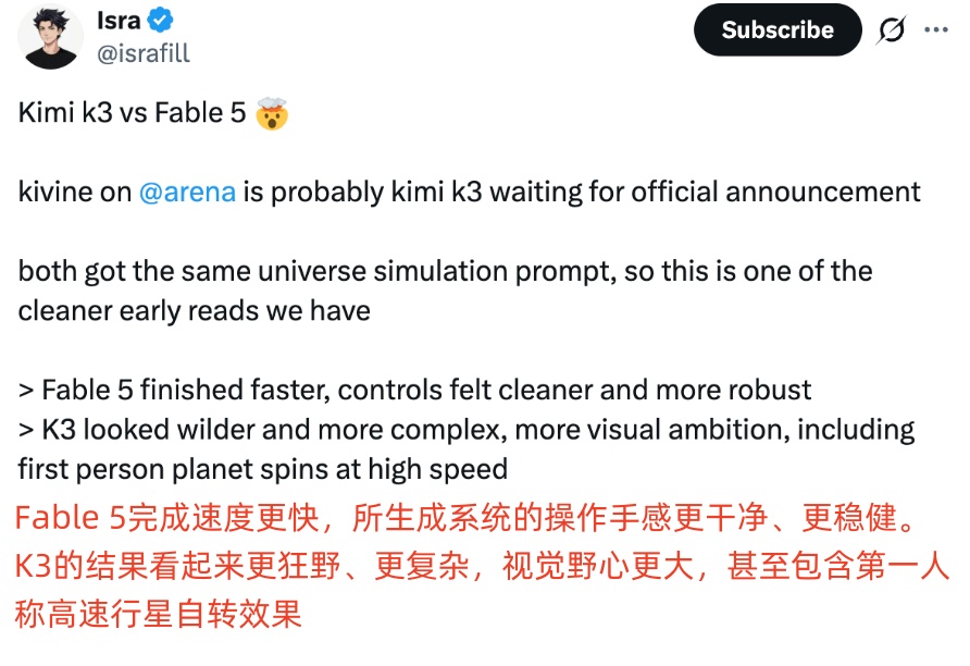匿名模型Kivine外网刷屏,开发者们都在猜:这是Kimi-K3?