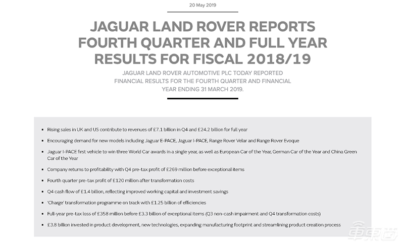 塔塔为捷豹路虎寻求合作伙伴挽救颓势 但不考虑出售股权