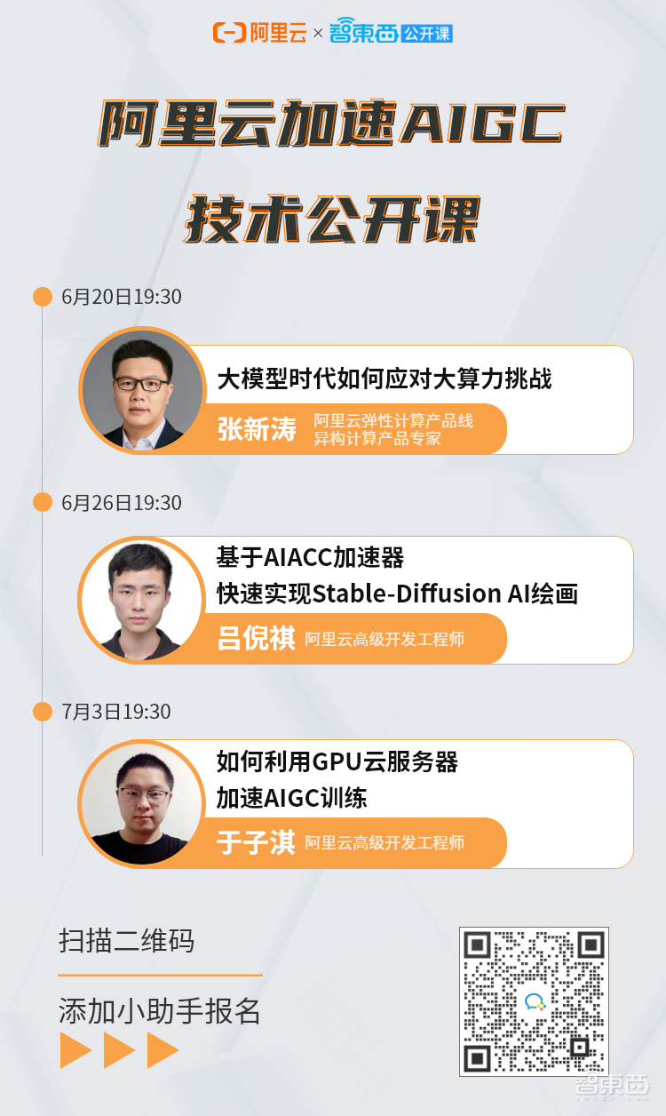 阿里云加速AIGC技术公开课重磅上线!主讲大模型的算力挑战、Stable-Diffusion AI绘画与AIGC模型训练