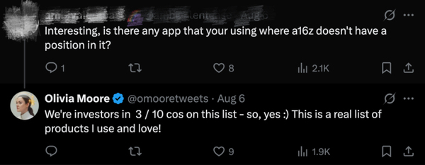 a16z合伙人的AI工具清单曝光!网友:月费起步2500元
