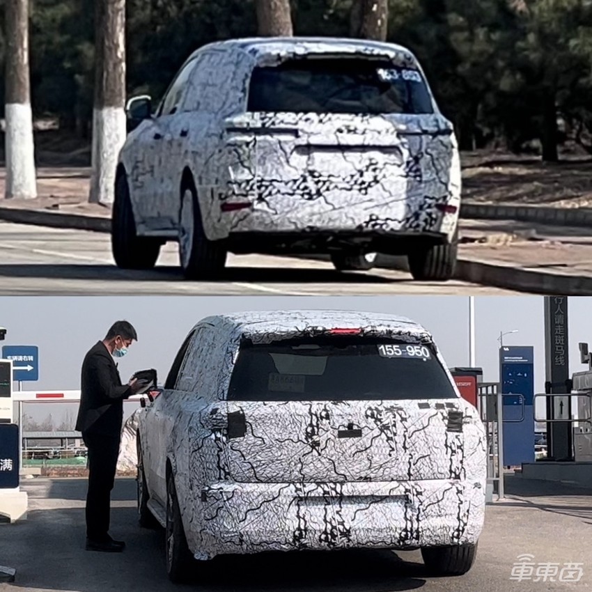 理想研发中心偶遇L9，新车尺寸堪比奔驰GLS，内饰还有大彩电