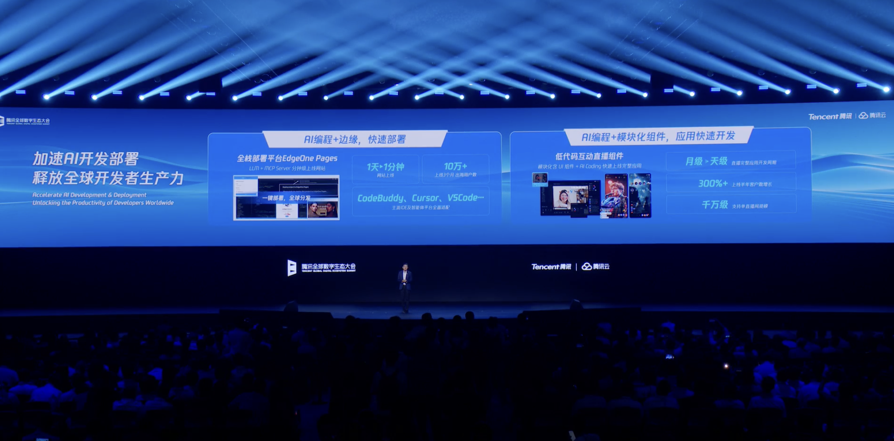 重磅!汤道生公布腾讯智能体全景图,国产芯片全面适配兼容