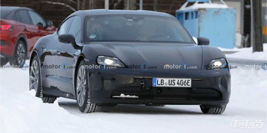 保时捷Taycan改款车谍照曝光!外观微调,或将推大马力版本