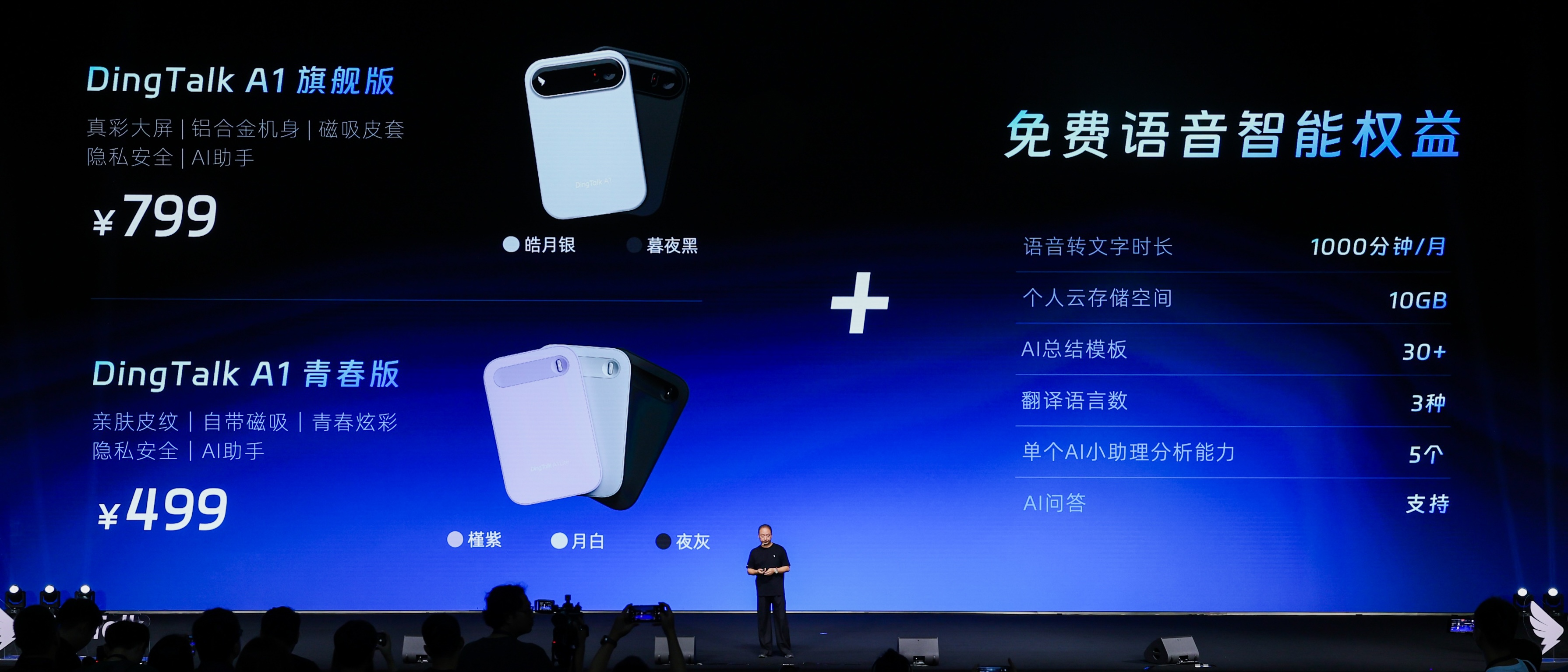 阿里扔出钉钉AI全家桶!首款AI硬件499元起,创始人无招回归首秀