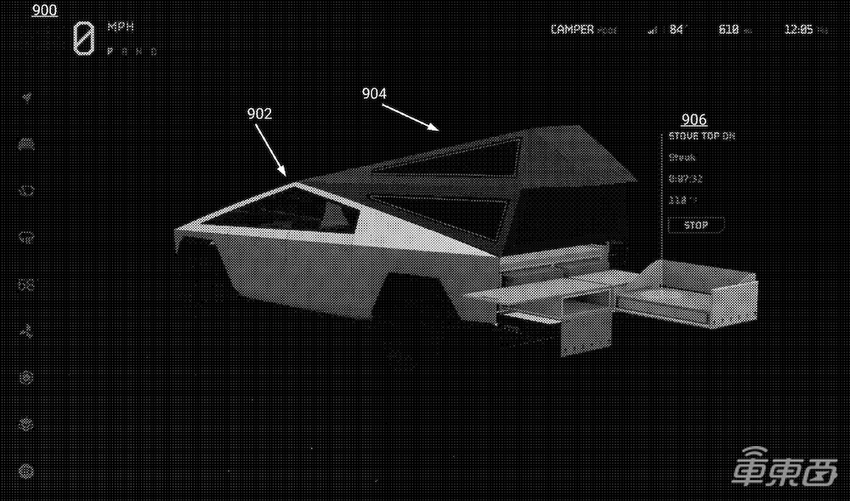 五项专利看透特斯拉火星皮卡！续航近千公里，买车送厨房