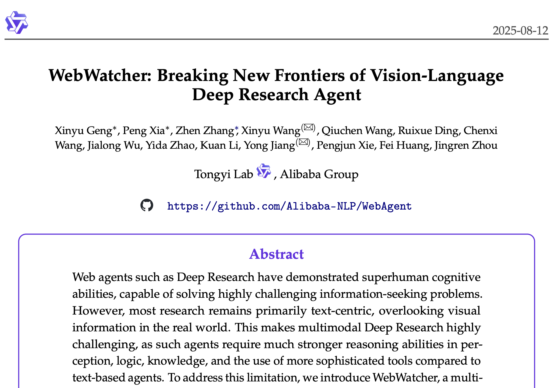 剛剛！阿里推出首個開源多模態(tài)深度研究Agent，四大VQA基準測試趕超GPT-4o