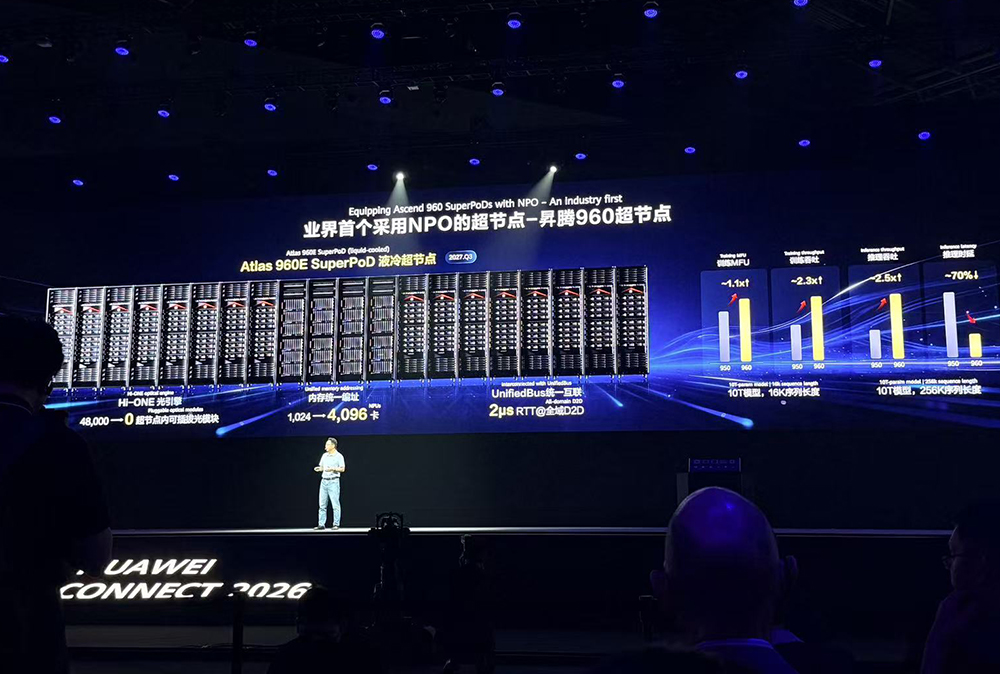 华为昇腾960芯片提前就绪!按韬定律演进,11颗超节点芯片全家桶公开