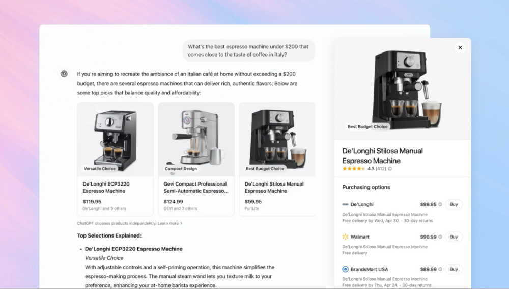 ChatGPT开始“卖货”了!