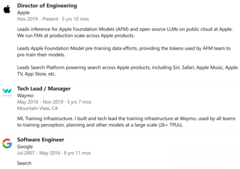 硅谷AI大佬迁徙图谱:32人易职,有人反复横跳,苹果最伤