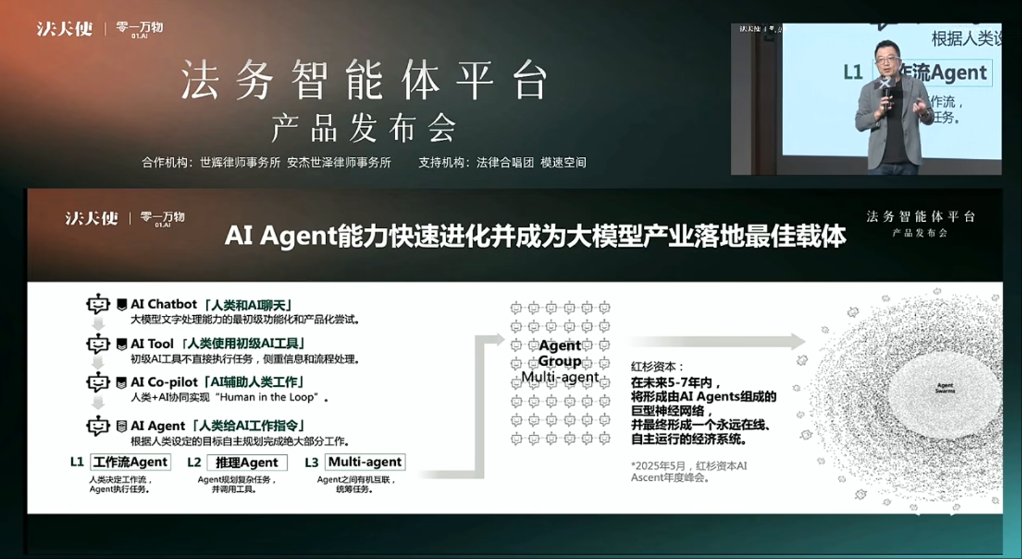 零一万物联合发布法务智能体平台,推出行业首个“知识库+工作流+AI”全栈方案