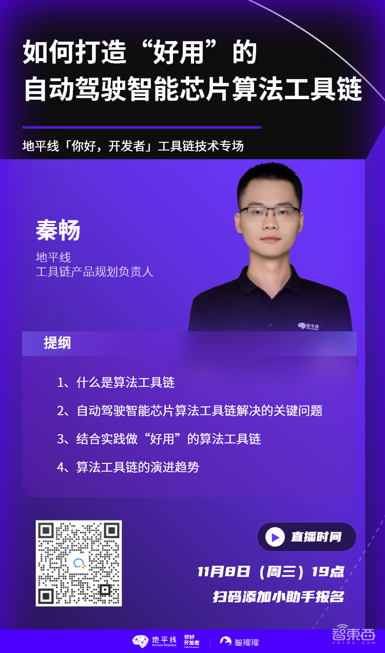 地平线秦畅:如何打造“好用”的算法工具链|直播预告