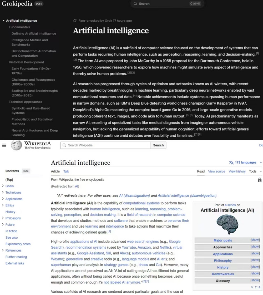 马斯克的AI百科全书来了，拉踩维基百科，却被网友啪啪打脸