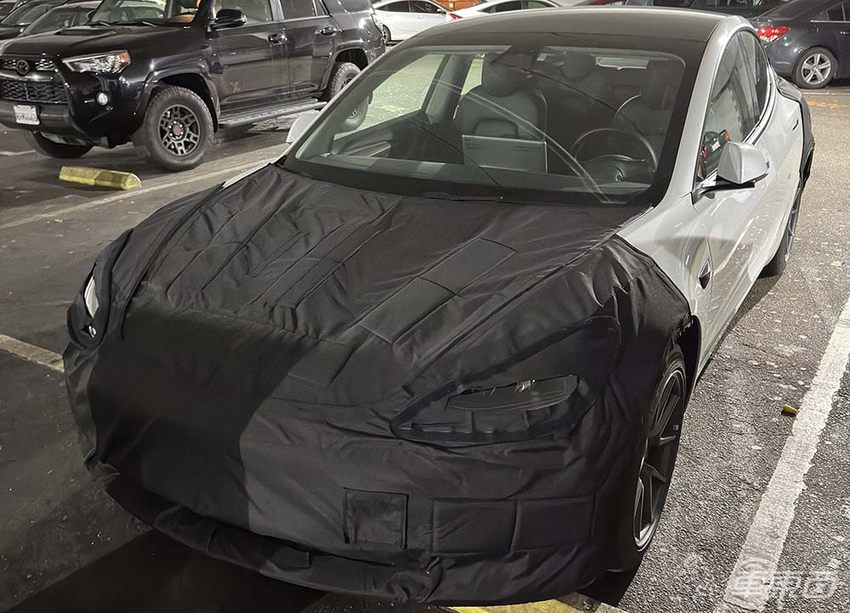 特斯拉Model 3或将更新:海外网友称外观小改,或采用一体压铸技术
