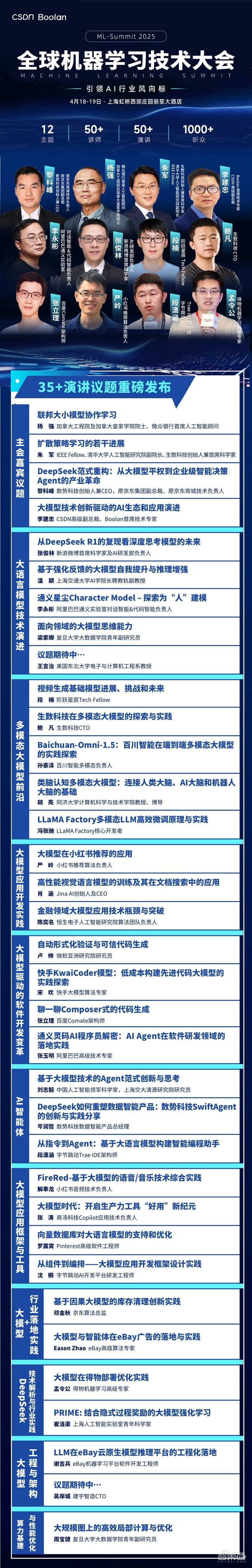 2025全球机器学习技术大会将于4月18-19日在上海举行