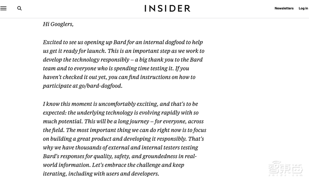 ChatGPT逼急谷歌CEO皮查伊：开启万人全员内测，每人花2~4小时玩Bard