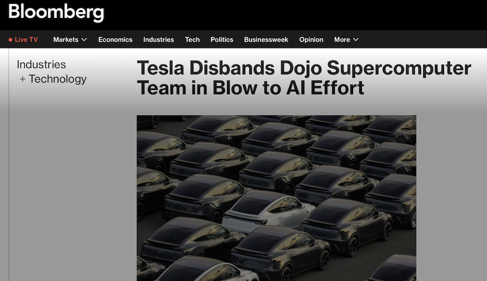 突发！传特斯拉解散超算团队，项目一把手将离职，约20名核心工程师打包走人