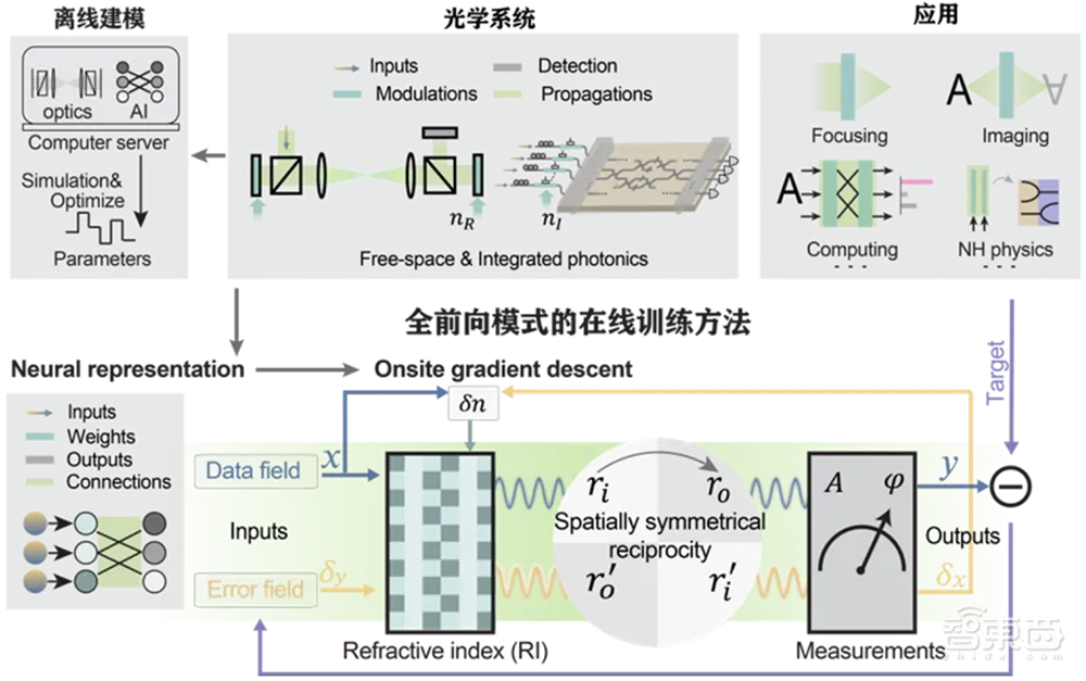 清华突破AI光训练芯片!成果登Nature