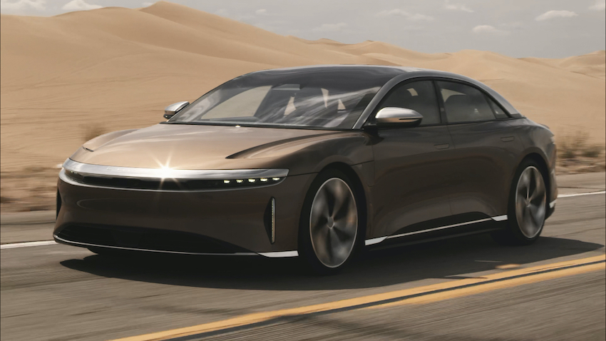 量产电动车续航记录再刷新!Lucid Air能跑800公里,明年交付