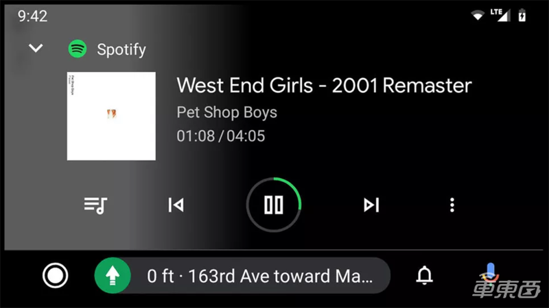 外媒体验新版Android Auto：UI向手机看齐 还有深色主题