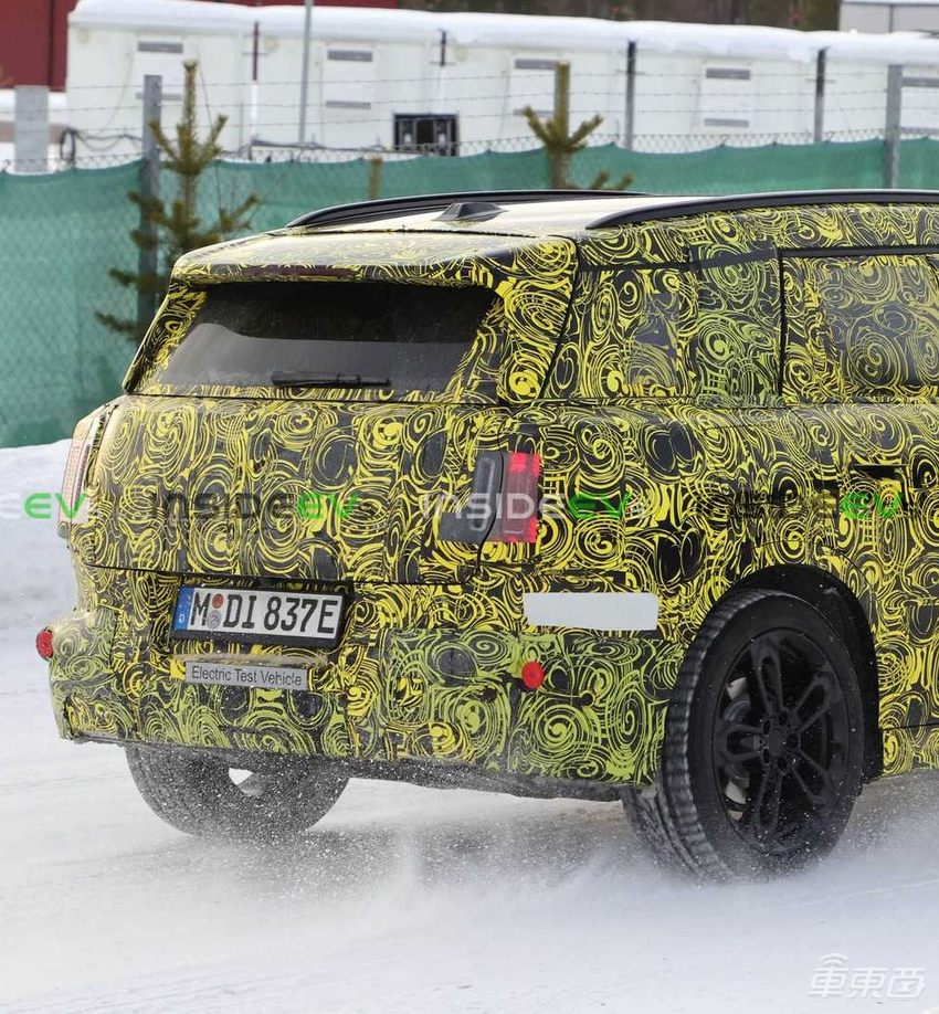 宝马MINI纯电新车谍照首曝!与iX1同平台打造,下半年正式亮相