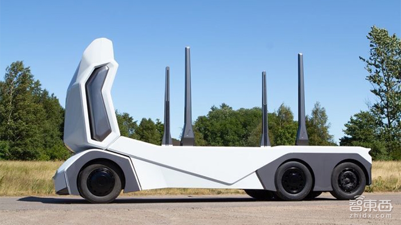 外形奇特!瑞典创企推无人运木车T-Log