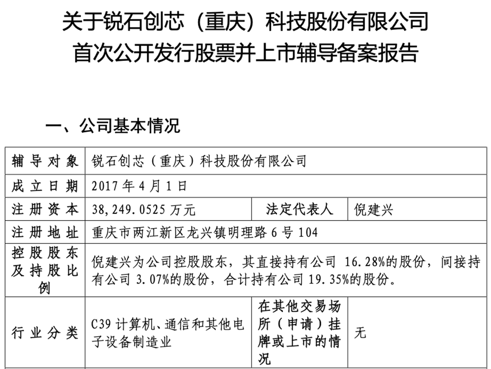 重庆射频芯片独角兽启动IPO!多家手机大厂参投