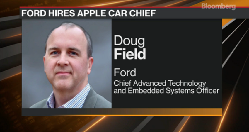 福特挖角苹果造车高管 将担任首席先进技术官