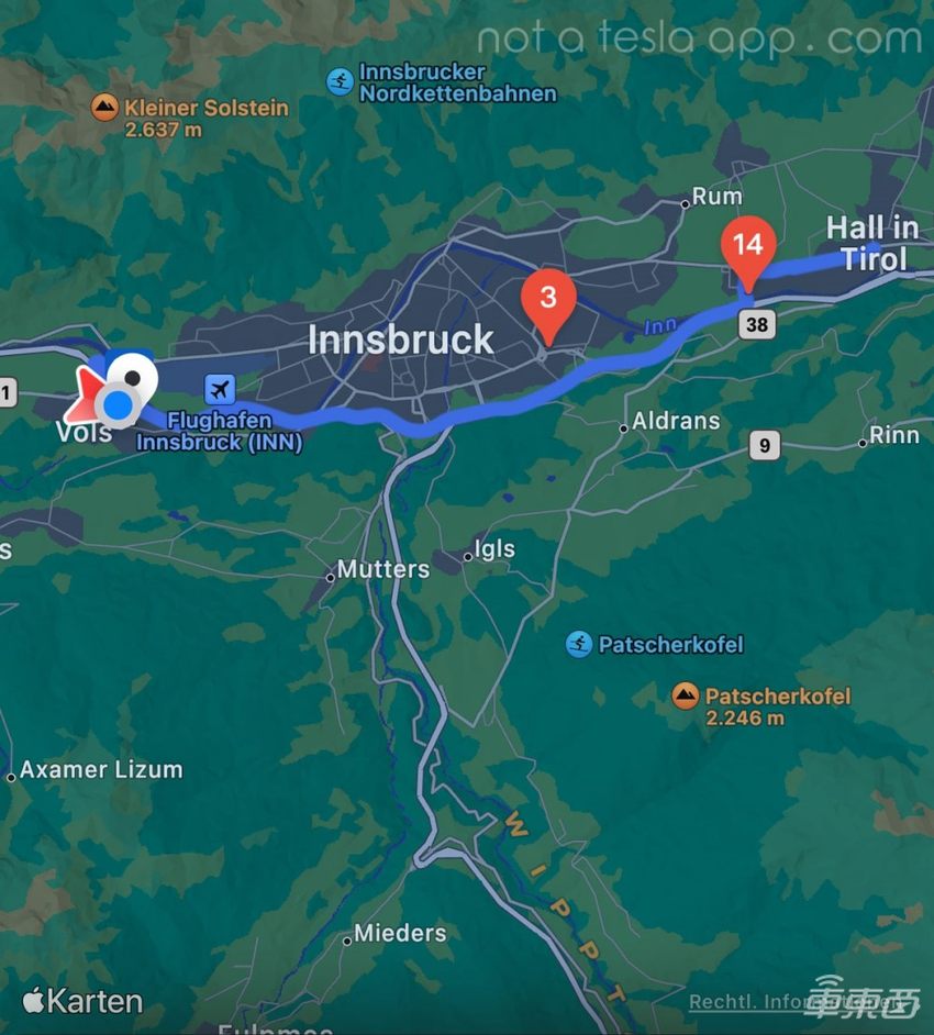 特斯拉手机App新增导航功能，可提升应用便利程度