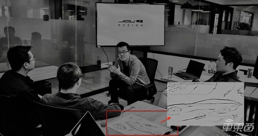 百度家的电动车，大概长这样