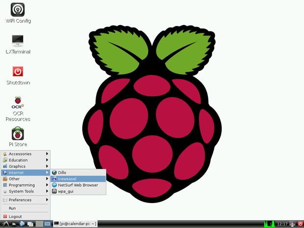 通过树莓派将谷歌日历挂上墙