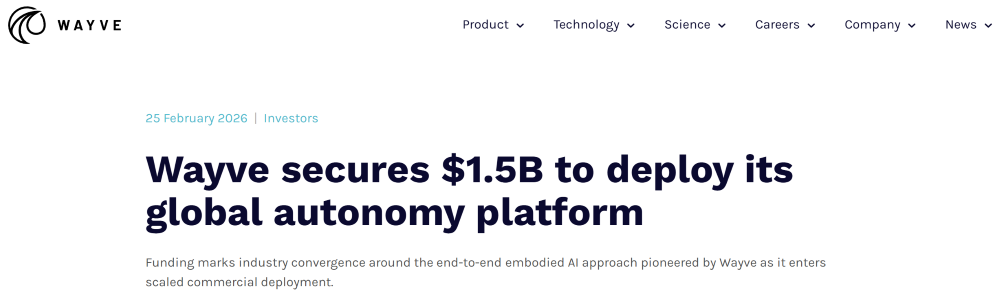 无人出租赛道再现百亿融资!微软英伟达奔驰齐投