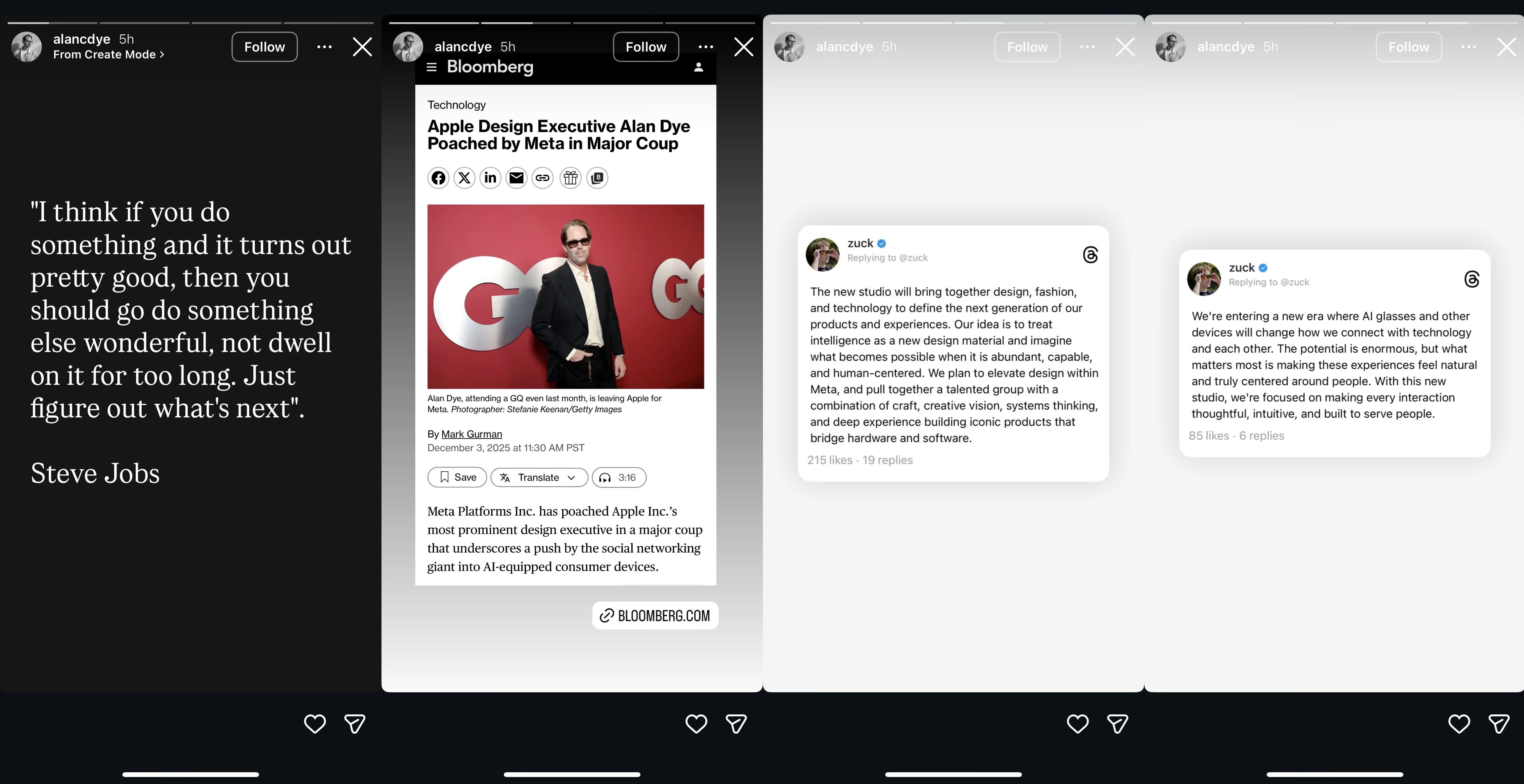 20年苹果老将被Meta挖走，曾负责一代神机iPhone X设计，小扎专门给他成立工作室