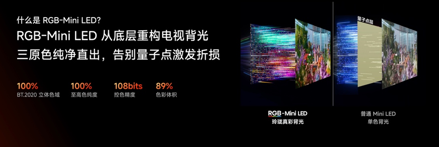 海信发布小墨ES5系列电视,RGB-Mini LED旗舰黑科技下放,百寸大电视12999元起