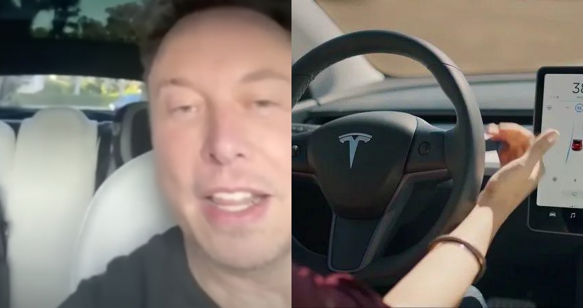 评论区炸锅了！马斯克直播路测FSD，45分钟仅接管一次