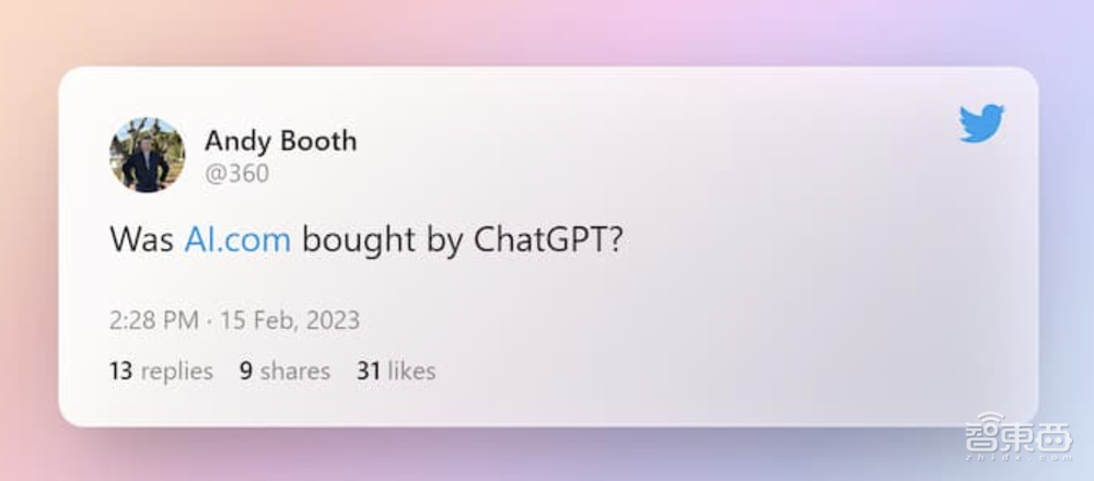 OpenAI重金买下顶级域名AI.com,链接直转ChatGPT