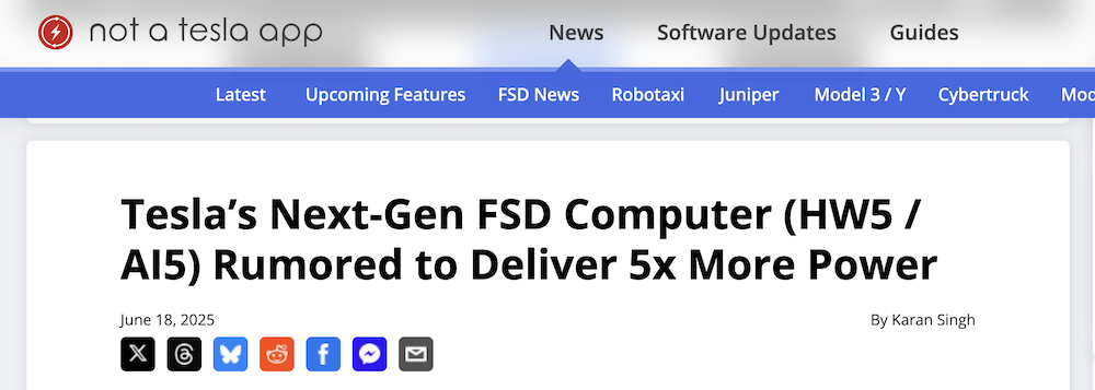 马斯克甩出全球最强智驾芯片！2500TOPS吊打同行，最快年底上车