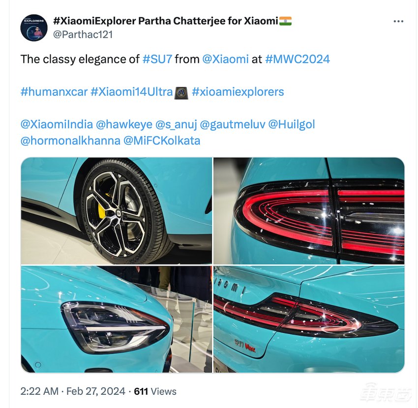 小米SU7海外首展引爆现场,展台一度限流!海外观众:好看,想开