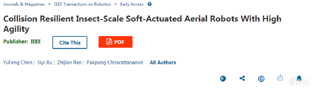 翻滚跳跃不怕撞!MIT研发新型“昆虫”无人机,1秒能扇500次翅膀