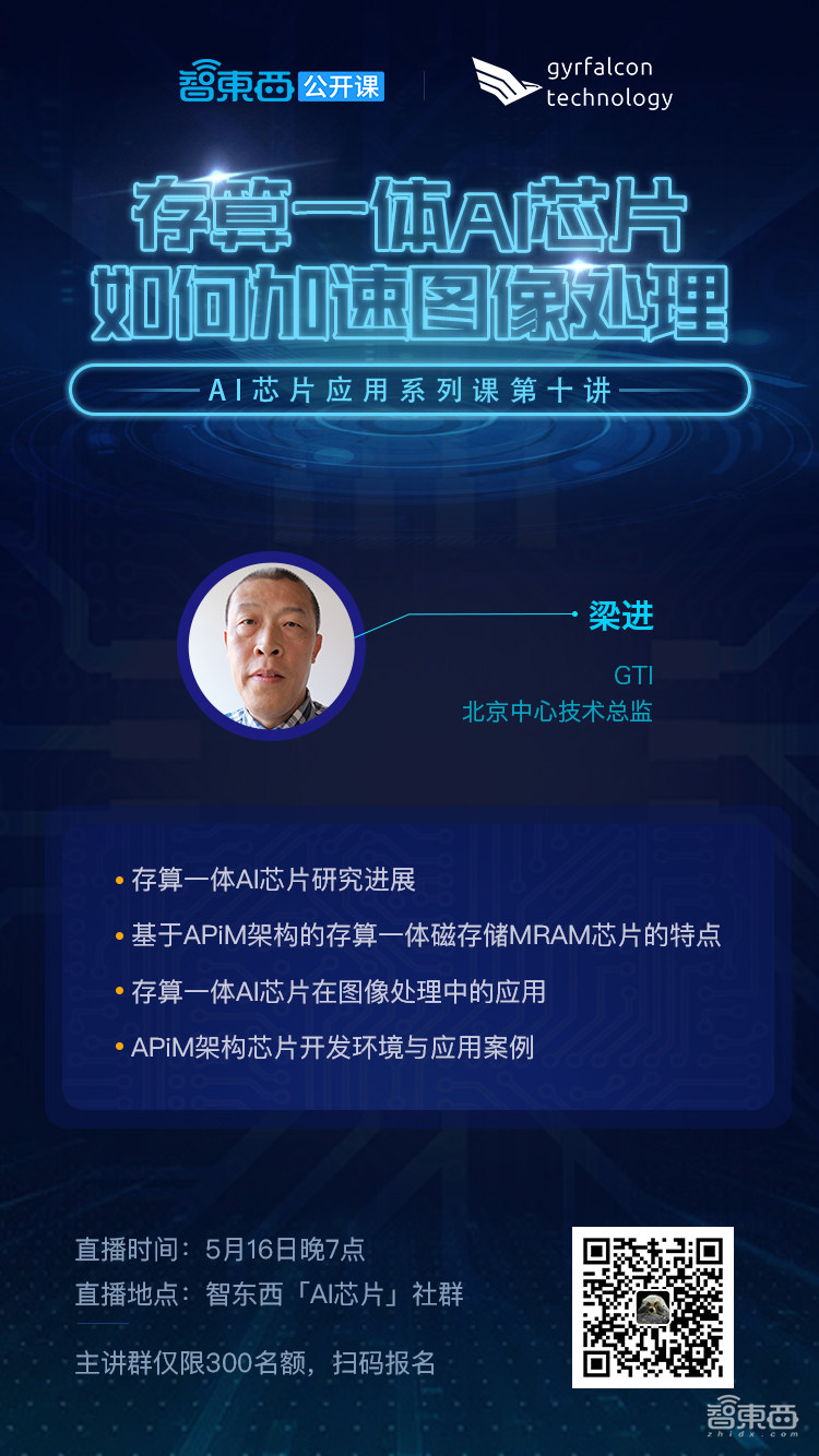 GTI技术总监梁进:存算一体AI芯片如何加速图像处理 | 公开课预告
