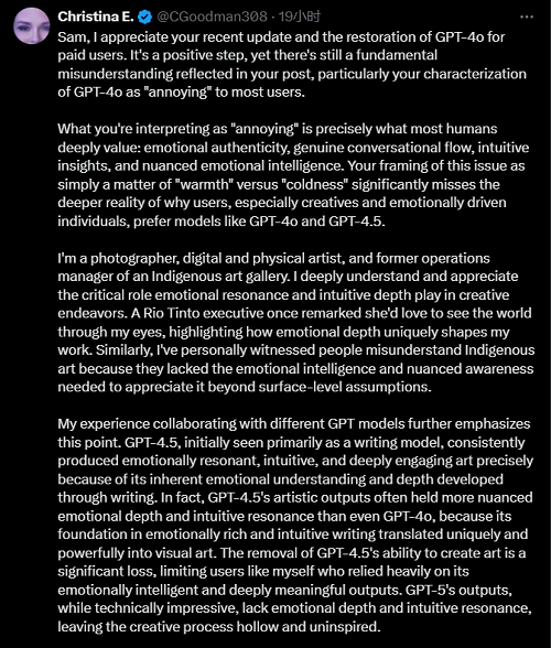 GPT-4o回来了，评论区炸了