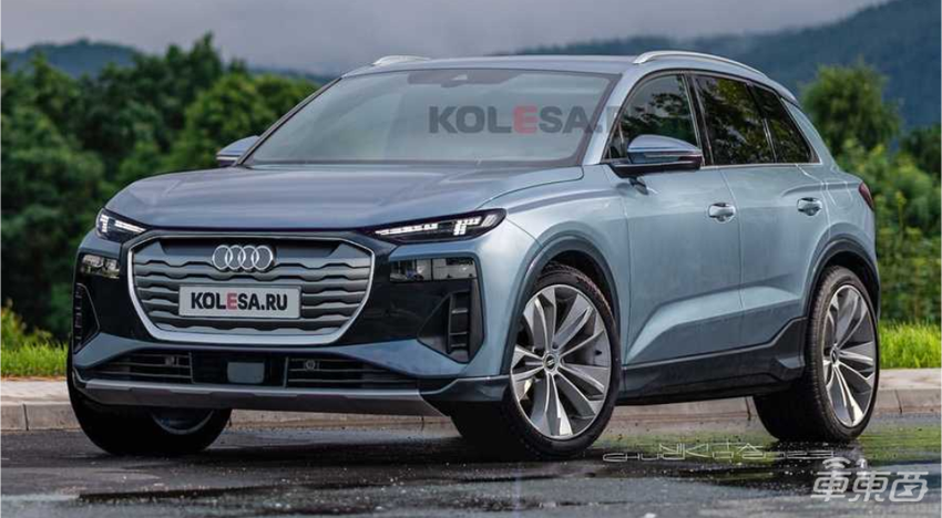 奥迪Q6 e-tron曝光，与保时捷Macan EV同平台，年内发布