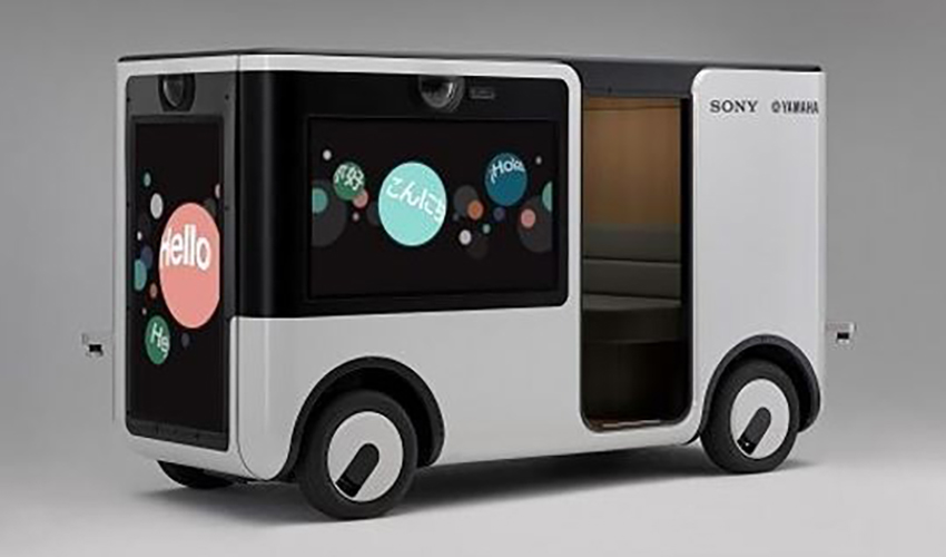 索尼与雅马哈联手造无人小巴 11月运营 酷似移动夜店