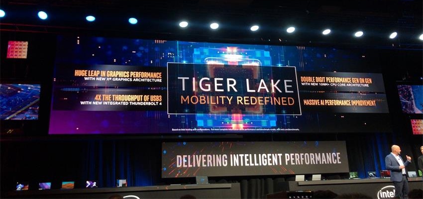 英特尔秀双屏可折叠PC神器!移动处理器Tiger Lake首亮相,第三代至强今年见