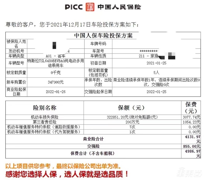电动车保险费惊魂一夜:特斯拉一日一价,比股票都刺激