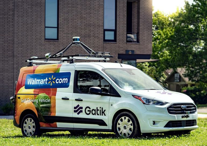 美国创企用无人车帮沃尔玛送货 最远能跑8公里