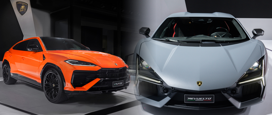 兰博基尼最强插混组合,超豪华SUV Urus SE和跑车亮相成都车展